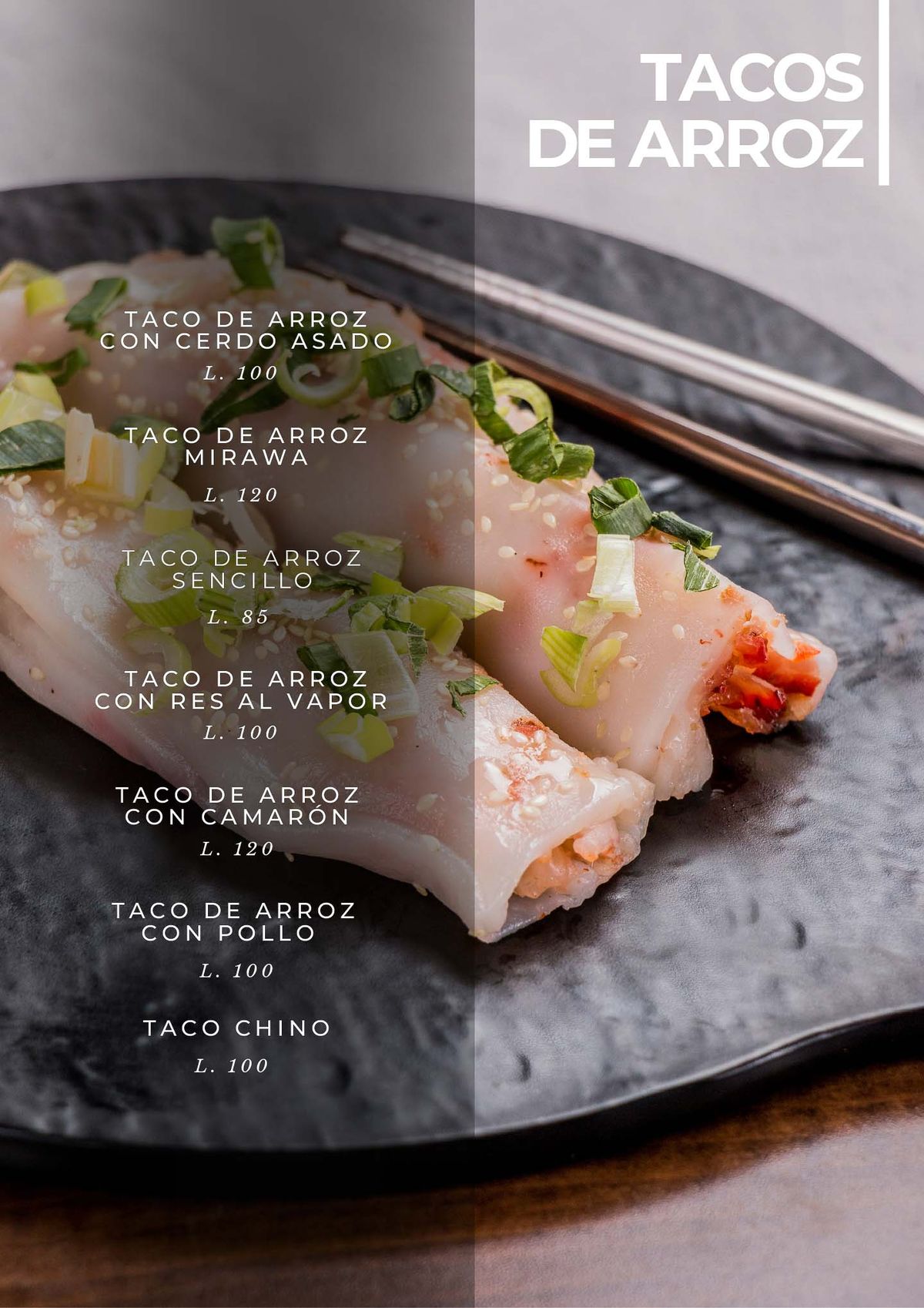 Menú Dim Sum Mirawa 3