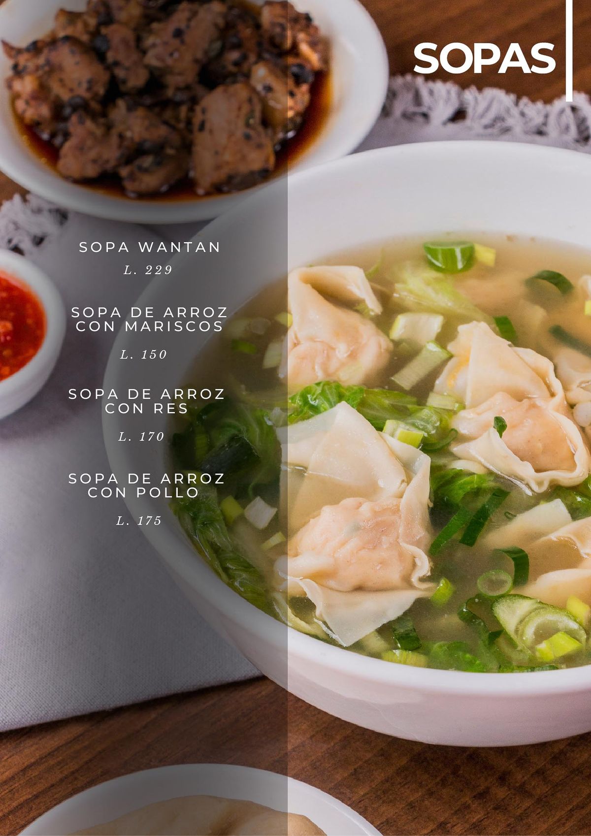 Menú Dim Sum Mirawa 7