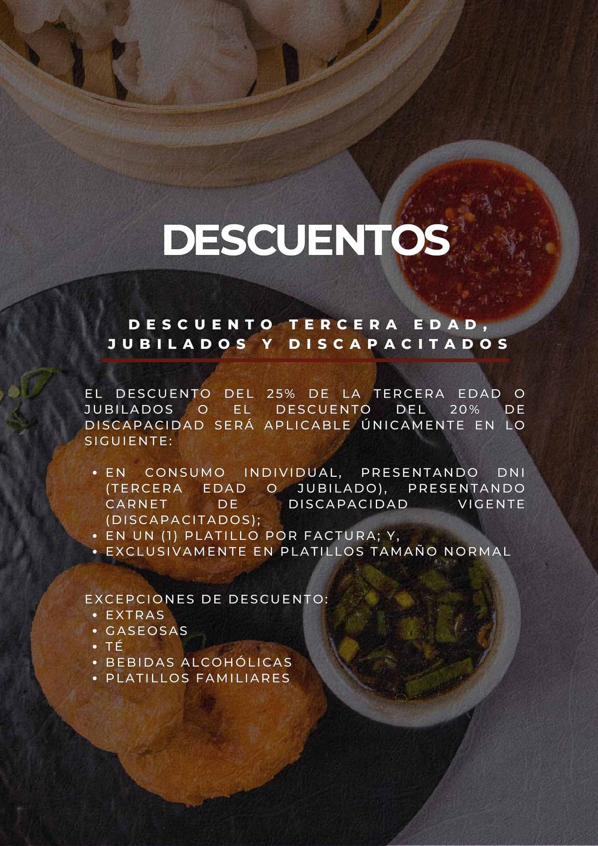 Menú Dim Sum Mirawa 9